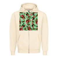 Sandshell christmas candy cane seamless pattern Zipper Hoodie - BundleAndBundleShop