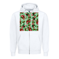 White christmas candy cane seamless pattern Zipper Hoodie - BundleAndBundleShop