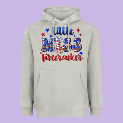 Little Miss Firecracker Heavyweight Hoodie Designed By Nancycooperartshop