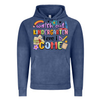 Vintage Denim watch out kindergarten here i come Vintage Hoodie - MaliasSmallBusiness