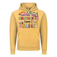 Vintage Mustard watch out kindergarten here i come Vintage Hoodie - MaliasSmallBusiness