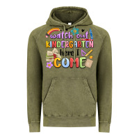 Vintage Olive watch out kindergarten here i come Vintage Hoodie - MaliasSmallBusiness