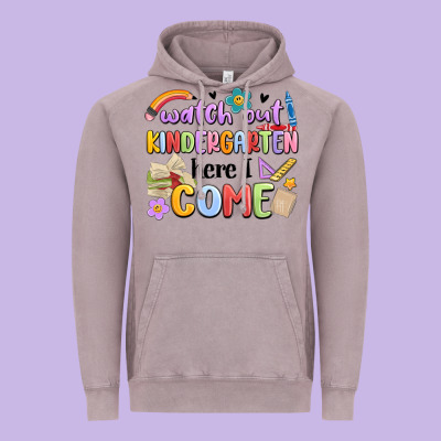 Vintage Hoodie watch out kindergarten here i come