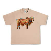 Burro brahman bull with christmas lights Urban Heavy Tee - RanaPortraitStore