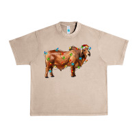 French Oak brahman bull with christmas lights Urban Heavy Tee - RanaPortraitStore