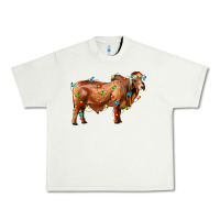 Pistachio brahman bull with christmas lights Urban Heavy Tee - RanaPortraitStore