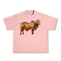 Salmon brahman bull with christmas lights Urban Heavy Tee - RanaPortraitStore