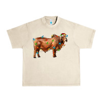 Sandshell brahman bull with christmas lights Urban Heavy Tee - RanaPortraitStore