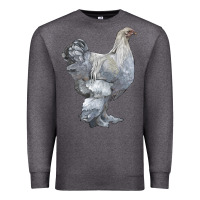 Charcoal Heather Brahma Chicken Premium Sweatshirt - LillyAllenDesigns