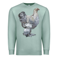 Seafoam Brahma Chicken Premium Sweatshirt - LillyAllenDesigns