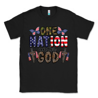 Black one nation under god Classic Tee - CowhideDigitalArt
