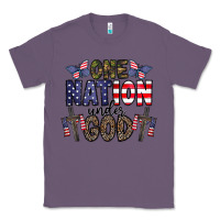 Lavender one nation under god Classic Tee - CowhideDigitalArt