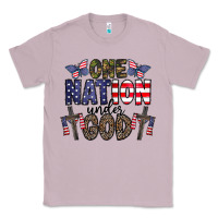 Lilac one nation under god Classic Tee - CowhideDigitalArt