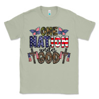 Matcha one nation under god Classic Tee - CowhideDigitalArt