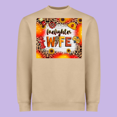 Heavyweight Sweatshirt firefighter wife