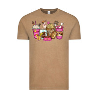 Vintage Coffee Chihuahua coffee cups Vintage Tee - Zillion Design Studio
