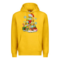Lemon christmas tree with school bus Premium Hoodie - MaliasSmallBusiness