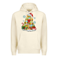 Sandshell christmas tree with school bus Premium Hoodie - MaliasSmallBusiness