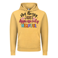 Vintage Mustard not bossy just aggressively helpful Vintage Hoodie - MaliasSmallBusiness
