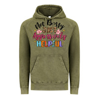 Vintage Olive not bossy just aggressively helpful Vintage Hoodie - MaliasSmallBusiness