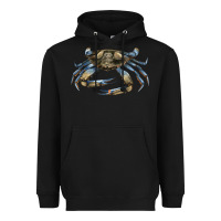 Black Crab Heavyweight Hoodie - LillyAllenDesigns