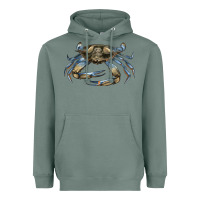 Sage Crab Heavyweight Hoodie - LillyAllenDesigns