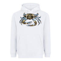 White Crab Heavyweight Hoodie - LillyAllenDesigns