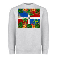 Heather Grey dominican republic Heavyweight Sweatshirt - RanaPortraitStore