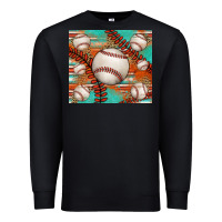 Baseball Turquoise Serape Glitter Tumbler Premium Sweatshirt | Teevron
