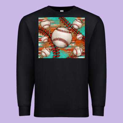 Baseball Turquoise Serape Glitter Tumbler Premium Sweatshirt Designed By Jasminsmagicworld