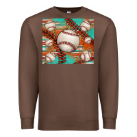 Chestnut baseball turquoise serape glitter tumbler Premium Sweatshirt - Jasminsmagicworld