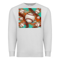 Dove Grey baseball turquoise serape glitter tumbler Premium Sweatshirt - Jasminsmagicworld