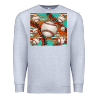 Heather Grey baseball turquoise serape glitter tumbler Premium Sweatshirt - Jasminsmagicworld