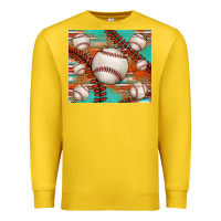 Lemon baseball turquoise serape glitter tumbler Premium Sweatshirt - Jasminsmagicworld