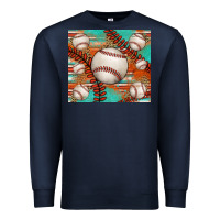 Navy baseball turquoise serape glitter tumbler Premium Sweatshirt - Jasminsmagicworld