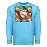 Ocean Blue baseball turquoise serape glitter tumbler Premium Sweatshirt - Jasminsmagicworld