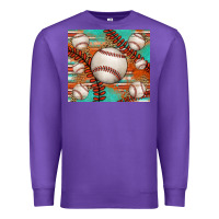 Purple baseball turquoise serape glitter tumbler Premium Sweatshirt - Jasminsmagicworld
