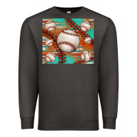 Smoke baseball turquoise serape glitter tumbler Premium Sweatshirt - Jasminsmagicworld
