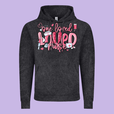 Vintage Hoodie one loved nurse valentine's day