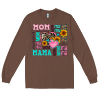 Chestnut mom mama mommy with hearts Long Sleeve Tee - AdoDesignShop