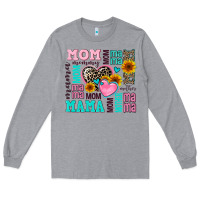 Heather Grey mom mama mommy with hearts Long Sleeve Tee - AdoDesignShop