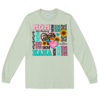 Matcha mom mama mommy with hearts Long Sleeve Tee - AdoDesignShop