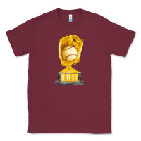Burgundy baseball throphy cup fa element Classic Tee - FaDigitalArtStudio