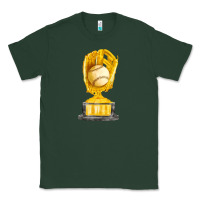 Sports Green baseball throphy cup fa element Classic Tee - FaDigitalArtStudio