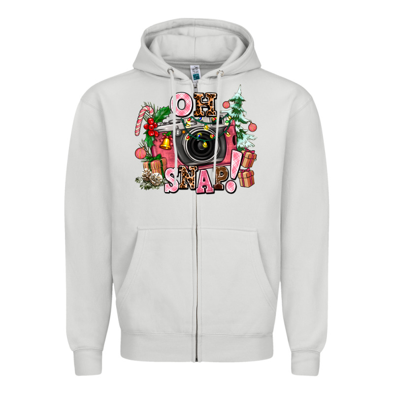 Christmas Oh Snap Zipper Hoodie by AdoDesignShop | Teevron