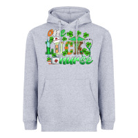 Heather Grey st.patricks one lucky nurse Heavyweight Hoodie - BarkalooDesign