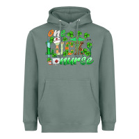 Sage st.patricks one lucky nurse Heavyweight Hoodie - BarkalooDesign