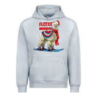 Heather Grey Fleece Navidad Alpaca Urban Hoodie - LillyAllenDesigns