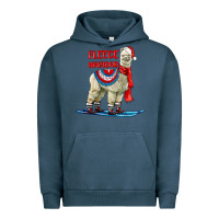 Pigment Midnight Navy Fleece Navidad Alpaca Urban Hoodie - LillyAllenDesigns
