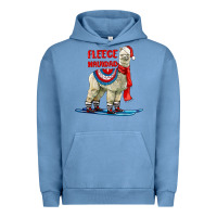 Pigment Pebble Blue Fleece Navidad Alpaca Urban Hoodie - LillyAllenDesigns